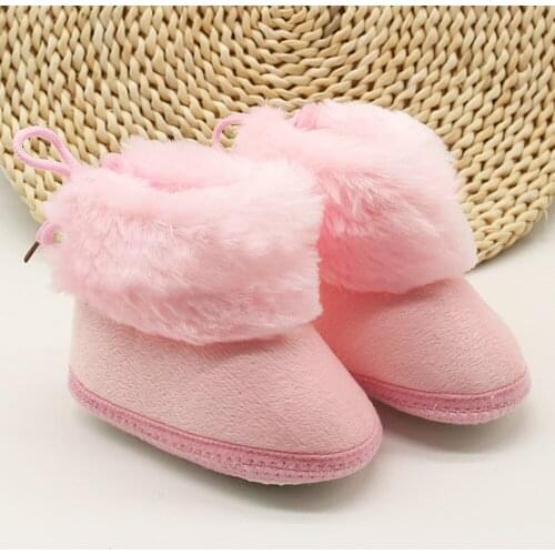 Baby Snow Boots for Girls Boys Winter Boots Baby Rabbit Fur Warm Plush Winter Shoes Kids Warm Cotton Shoes Boots