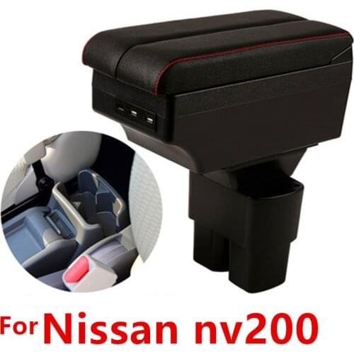 For Nissan NV200 armrest box car center console modification accessories with USB