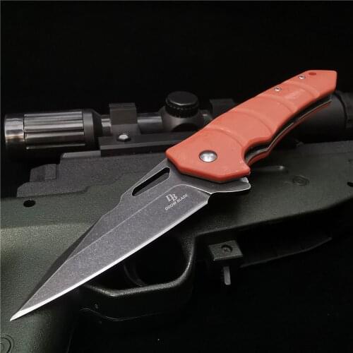 DOOM BLADE D2 Pocket Knife, Sharp Folding Knife, High-quality Hunting Knife, EDC Ball Bearing Quick Knife, Camping Survival Tool