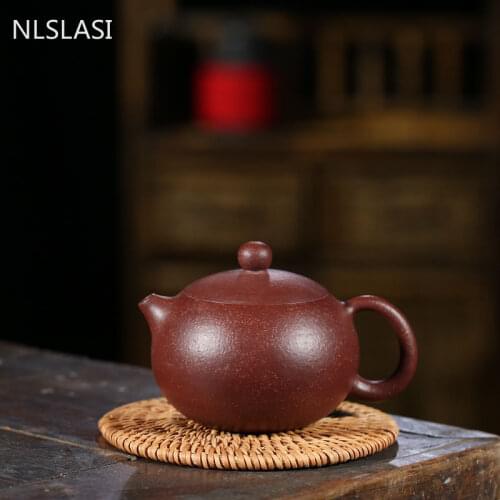 Yixing classic tea pot purple clay Xishi filter teapot beauty kettle Raw ore Handmade Tea set authentic Tie Guanyin Puer 200ml