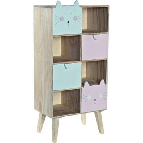 Chest of drawers DKD Home Decor Pine Cats (40 x 25 x 85 cm)