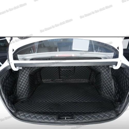 Leather Car Trunk Mat Cargo Liner for kia forte k3 rear boot cover accessories seat accessory 2019 2020 2021 2022 interior