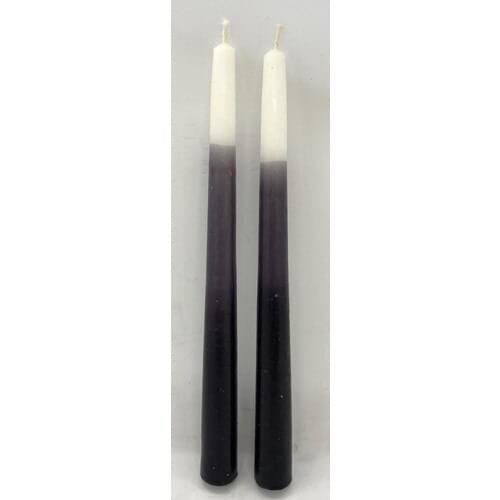 Missi 2li Gradient Black Taper Candleholder Candle