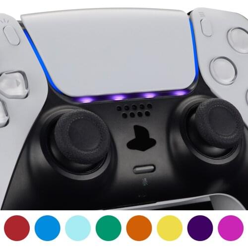 EXtremeRate Custom Touchpad LED Lightbar Skin Decals Power Light Stickers with Tools Set for PS5 Controller - 40pcs in 8 Colors