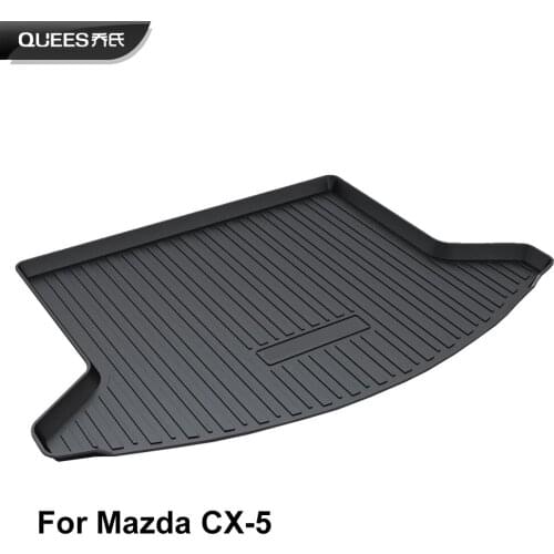 QUEES Custom Fit Cargo Liner Boot Tray Trunk Floor Mat for Mazda CX-5 CX5 KE KF 2012 2013 2014 2015 2016 2017 2018 2019