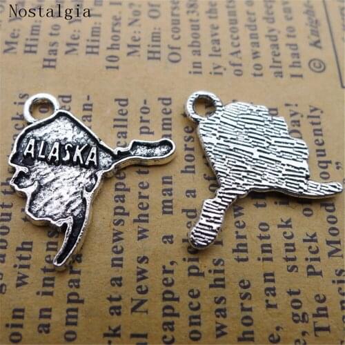 Nostalgia Tibetan Silver Plated Australia Country Map Charms Pendants Fit DIY Floating Bracelets Wholesale 20pcs lots