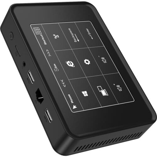 Newest touch panel windows10 mini pc Apollo Lake Celeron J3455 LPDDR3L 6GB SSD 128GB windows 10 mini desktop computer