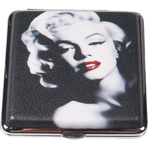 2020 New Woman Leather & Metal Cigarette Box 20 Pcs Pouch Case Holder Tobacco Storage Container Cigarette Holder Case Gifts