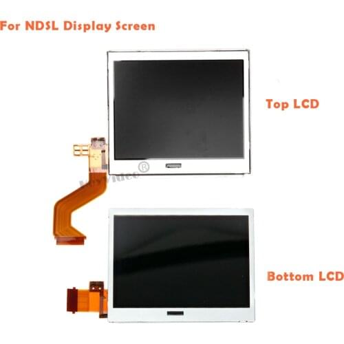New Top/Bottom LCD Display Screen Replacement for Nintendo DS Lite DSL for NSDL Touch Screen Digitizer Glass Dropshipping