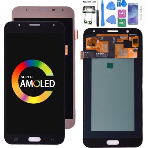 Original Super Amoled LCD For Samsung Galaxy J7 neo J701 J701F AMOLED LCD Display Touch Screen Digitizer Assembly