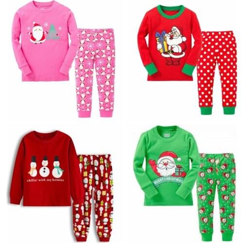 New Sale Kids Boys Girls Pajamas Set Toddler Christmas Pjs Children Thanksgiving Xmas Sleepwear Child Pirate Sailor Nightwear