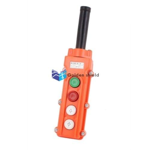 COB61A Crane Chain Hoist 4 Way Push Button Switch Pendant Lift Control Station