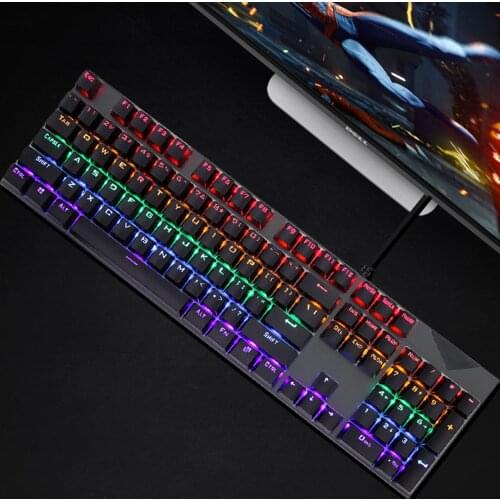 K200 104 Keys Backlight Wired Gaming Mechanical Keyboard Computer Accessory Keyboard Computer Accessory