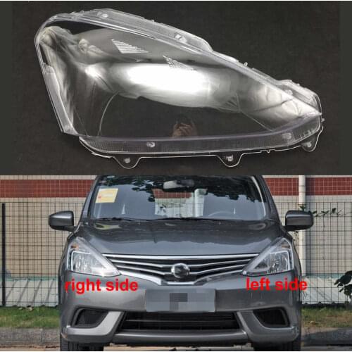 For Nissan Livina 2013 2014 2015 Headlight Cove Headlights Shell Mask Transparent Cover Lampshdade Headlamp Shell Glass