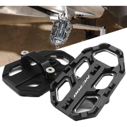 REALZION Motorcycle Billet Wide Footrest Rest Footpegs Pedal Foot Pegs For HONDA NC700X NX700S 2012-2014 NC750X NC750S 2014-2018