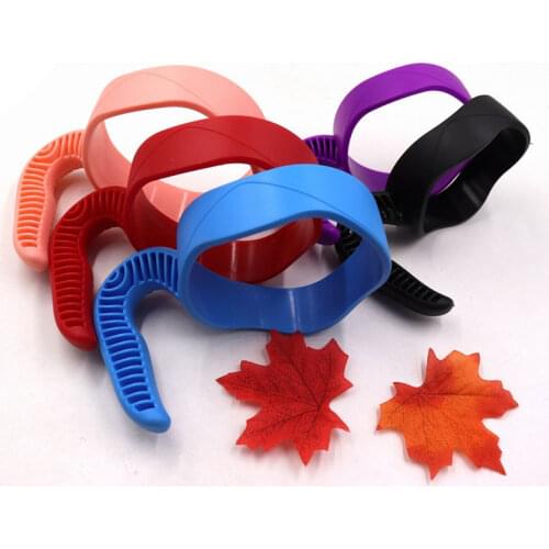 Rubber Cup Handle Lightweight Cup Accessories Spill Proof Grip For Travel Water Coffee Mugs or Flask Portable Non-Slip Handle