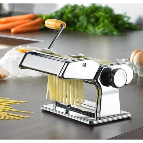 Stainless Steel Manual Noodle Makers Pasta Lasagne Spaghetti Tagliatelle Maker Machine Cooking Tool Kichen Accessories HWC