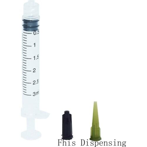 20pcs Syringes 3ml 14G TT Tapered Needle,Smoothflow Tapered Tips Caps Pack of 20