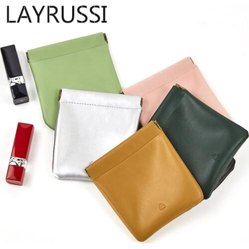 LAYRUSSI Wallet Mouth Red Envelopes Carry Cosmetic Bag Women Make Up Bag Travel Waterproof Portable Toiletry Cute Makeup Case