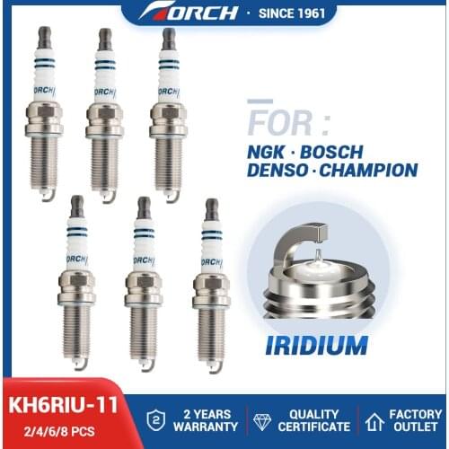 China Original TORCH KH6RIU-11 Iridium Spark Plug for Car MITSUBISHI/Nissan/PEUGEOT/SUZUKI/VOLVO/Bmw/SUBARU/TOYOTA/OPEL/RENAULT
