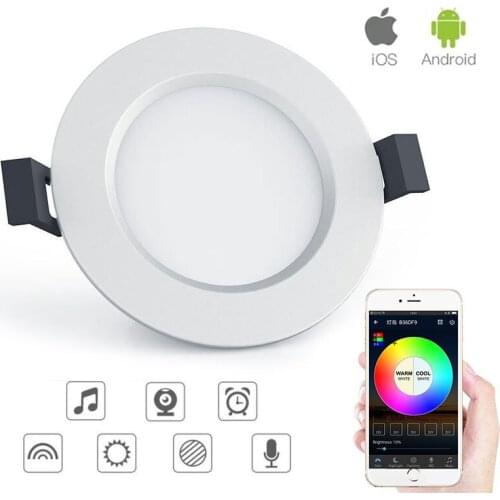 OOBEST Smart LED Light Bulb 5W 220V RGBW Led Dimmable Bluetooth Lamp