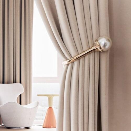 2021 Full Blackout New Australian Cashmere Wool Velvet Insulation Velvet Cloth Custom Curtains for Living Dining Room Bedroom