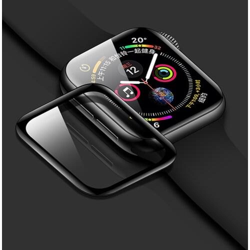 Tempered Glass For Apple Watch 4 44mm 40mm iWatch band 42mm 38mm 3D 9H Screen Protector case watch 3 42/38 mm Accessories