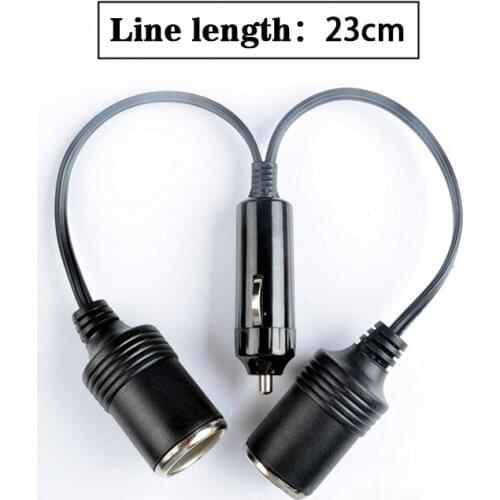 12V-24V 10A Dual Port Car Cigarette Lighter Power Charger Adapter Socket Splitter Female Socket Connector Adapter 1PCS