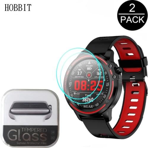 2PCS 2.5D Clear HD Tempered Glass For LEMFO L9 L8 L7 L6 Screen Protector LEMFO GPS Smart Watch Scratch Resistant Guard Film