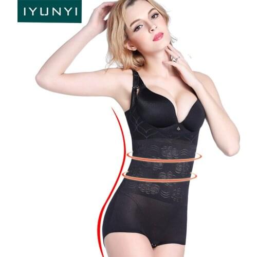 IYUNYI Women Body Corset Postpartum Slimming Underwear Female Waist Trainer Shaper Women Bodysuits Shapwear Waist Corset
