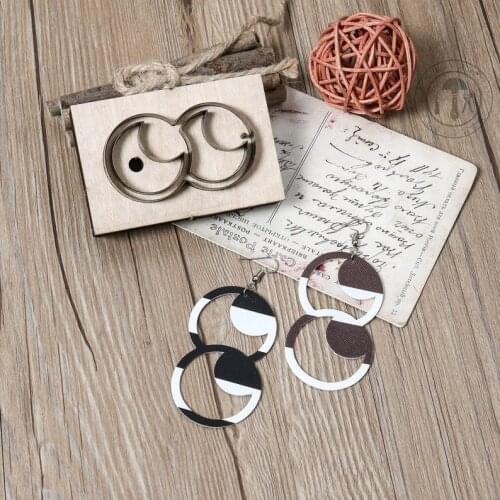 ZONESUN Eyes Leather Earring Cutting Die Paper Leather Decoration Tool For Die Cutting Machine DIY Clicker Steel Rule Die