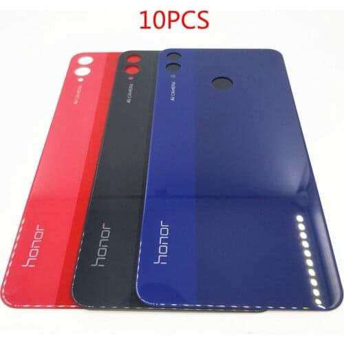 10Pcs/lot For Huwei Honor 8X 8 X Back Battery Cover Rear Glass Panel Door Housing Case+Adhesive Sticker Repair Replacement
