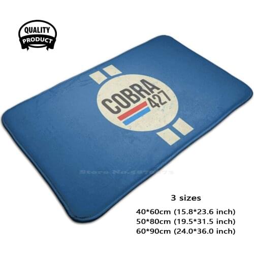 427 Retro Logo 3D Soft Non-Slip Mat Rug Carpet Foot Pad Racing Shelby Retro Vintage Classic Car Vintage Car Muscle Car Hot Rod