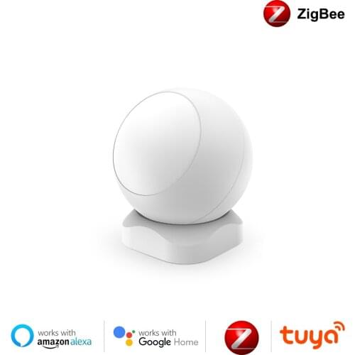 Tuya Zigbee PIR Motion Sensor Wireless Infrared Detector Security Burglar Alarm Sensor Work with Alexa ZigBee Hub Requried
