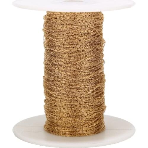 2M Stainless Steel Gold Beading Cable Chains 0.8mm Tiny rolo Chain Jewelry Finding Components