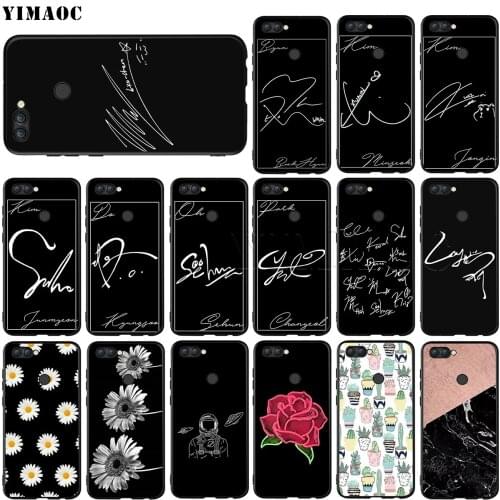 YIMAOC EXO Chen Chanyeol Signature Case for Huawei Honor Mate P smart Y7 Y9 8C 30 20 10 8x Nova 3i 3 Lite Pro Prime