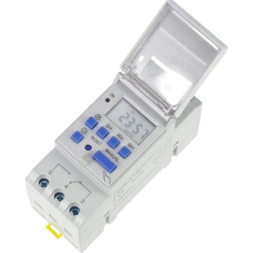 THC15A DC12V DC24V 16A Digital Time Switch Weekly Programmable Electronic Timer DC12V / DC24V