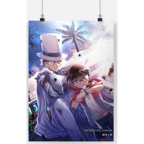 Conan Edogawa and Kaito Kid Anime Poster Canvas Painting Wall Art Decor Living Room Bedroom Study Home Decoration Prints