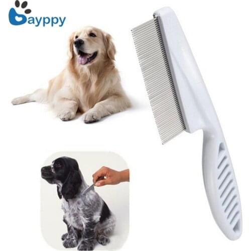 Pet Flea Comb Stainless Steel Brush Cat Dog Grooming Combs Pet Dog Cat Hair Comb Brush For Cleaning Flea Shedding Pet Supplies