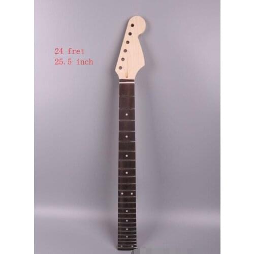 New Electric guitar neck 24 Fret 25.5" Truss Rod Rose Fretboard Maple New