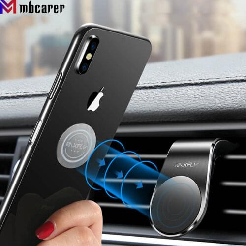 L Shape Car Magnetic Phone Holder Air Vent Mount Stand in Car GPS Mobile Cell Phone Holder for iPhone Samsung Xiaomi