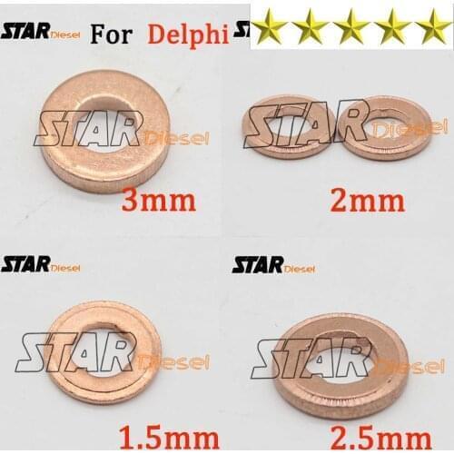 STAR DIESEL 10 PCS Injector Copper Washer 9001-850 9001-850B 9001-850E 9001-850A 9001-850D 9001-850F 9001-850C 1.5mm 2.5mm 3mm