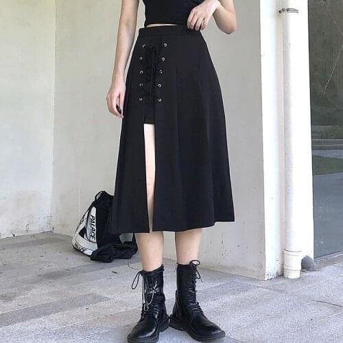 Fashion cross-border European and American foreign trade street hipsters high waist irregular lace skirt 2020 summer