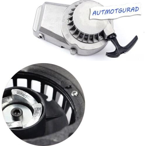 Motorcycle Aluminum Pull Starter 47cc 49cc Engine Start 2 Stroke Pull-Starter Easy Handle Accessories For Mini Pocket ATV