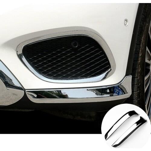 ABS Front Bumper Corner Moulding Cover 2pcs For Mercedes Benz GLC X253 2015-2020 Car accesories interior Car decoration
