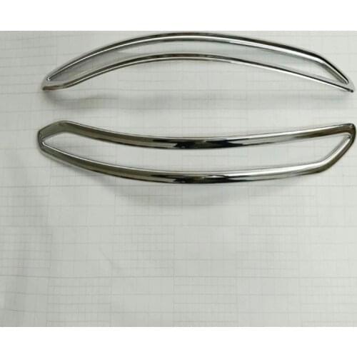 For Hyundai Elantra AD 2016 2017 Car Rear Fog Lights Covers Tail Brake Lamps Frame Stickers External Decoration Auto Accessories