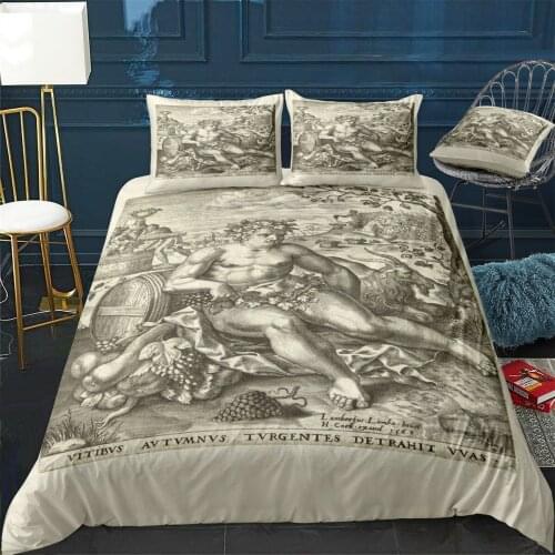 Autumn Quilt Cover Pillowcase 3Piece Comforter Bedding Set With Pillow Case Single Double Duvet Cover Home Decora