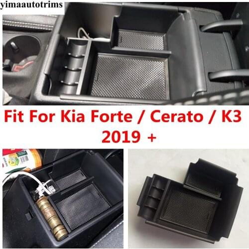 For Kia Forte / Cerato / K3 2019 2020 2021 Car Armrest Central Control Storage Box Container Plastic Accessories Interior