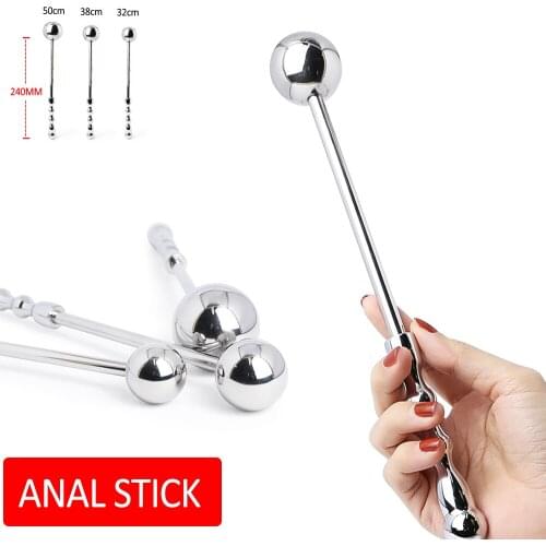 Stainless Steel Prostate Massage Stick Balls Anal Plug Butt Plugs Expand Gay G Spot Stimulate Adult Male Female Unisex Sex Toys