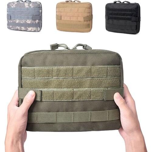 Outdoors Accessory Storage Bags Traveling Gear Molle Pouch Military Bag Tactical Vest Magazine Hunting EDC Bag Backpack